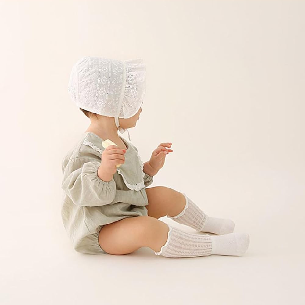 katie フリル付きコットン帽子 SLITS BABY baby hat SLITS BABY baby hat – Katie Tokyo